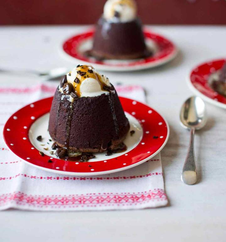 Affogato chocolate fondants