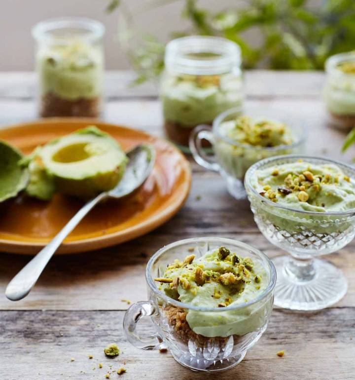 Avocado cheesecakes