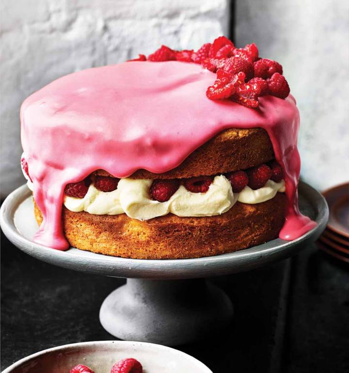 Rose cake recipe, Sainsbury`s Magazine, Recipe