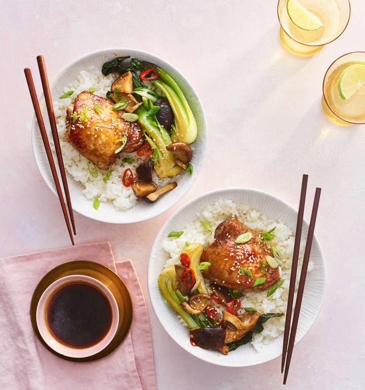 Maple-soy chicken