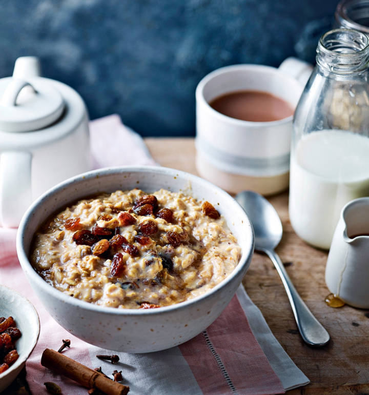 Spiced tea porridge