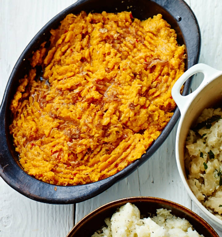 Sweet potato, cumin and chilli mash