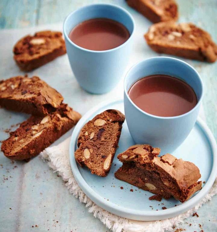 Sour cherry and white chocolate biscotti
