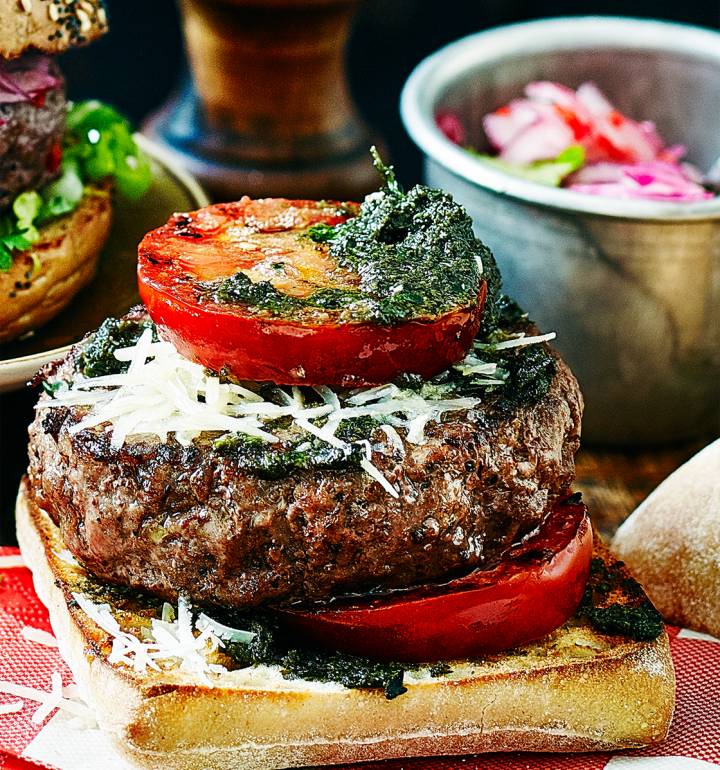 Tapenade burger