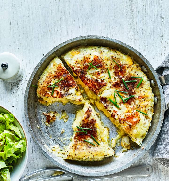 Giant fishcake recipe with cheesy middle | Sainsbury`s Magazine