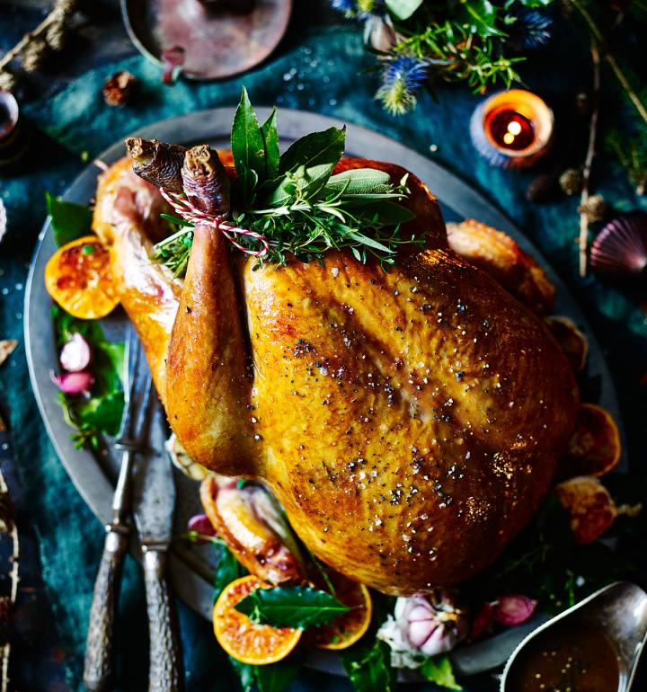 Honey-spiced Christmas turkey