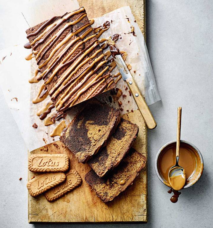 Biscoff coffee marble cake