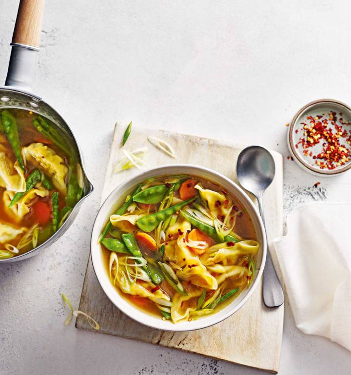 Potsticker soup