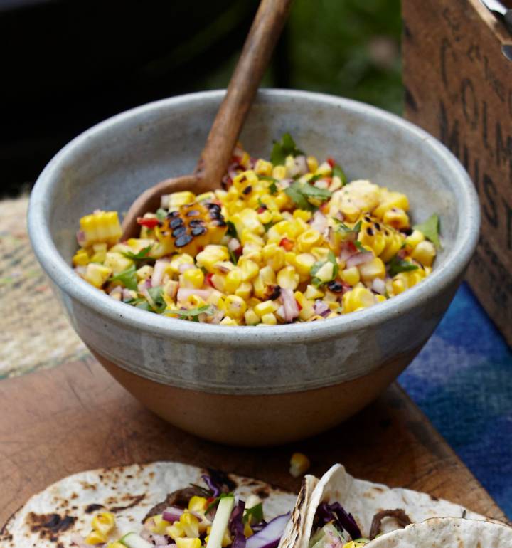 Charred corn salsa