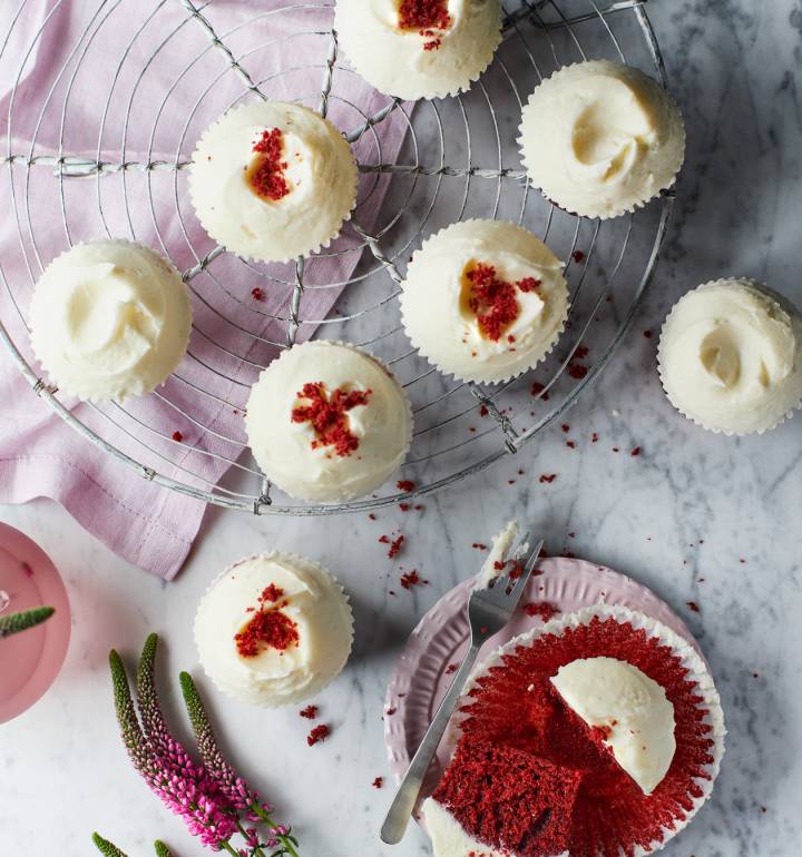Hummingbird Bakery red velvet cupcakes