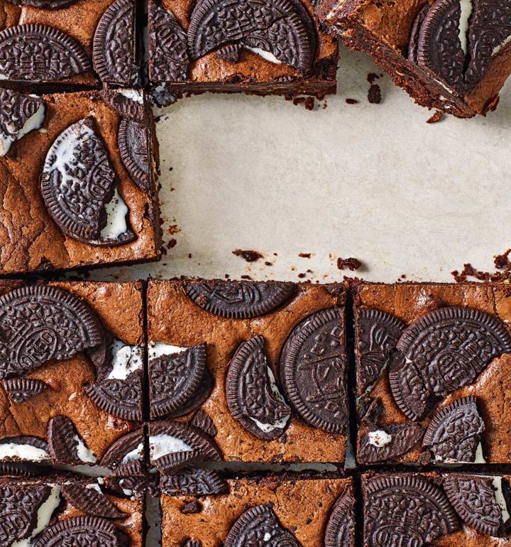 Cookies and cream brownies