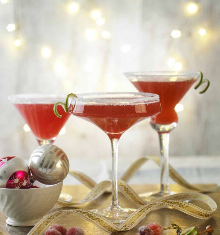 Spiced cranberry Martinis