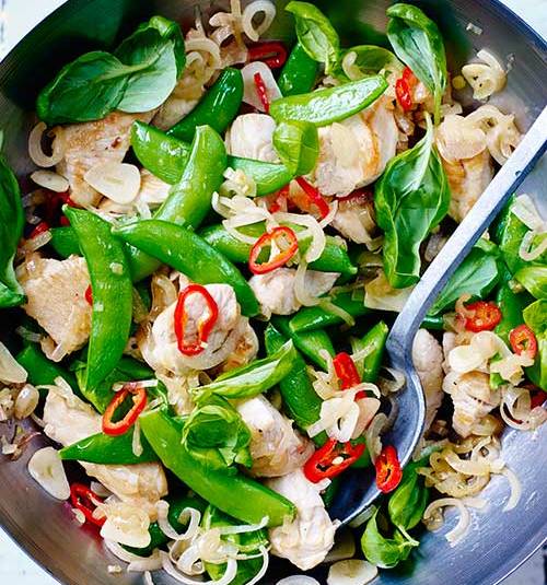 Thai turkey stir-fry