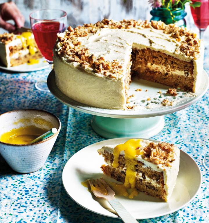 Parsnip and white chocolate cake