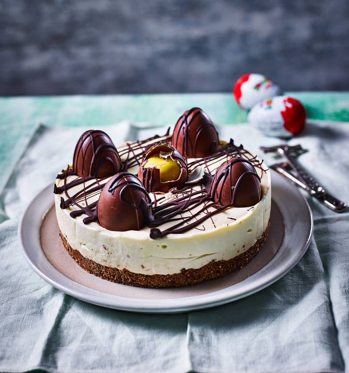 Kinder Egg cheesecake