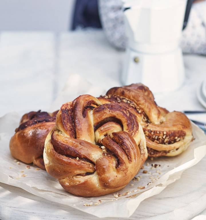 Nutella brioche swirls