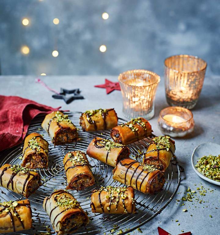 Reader recipe: mincemeat baklava rolls