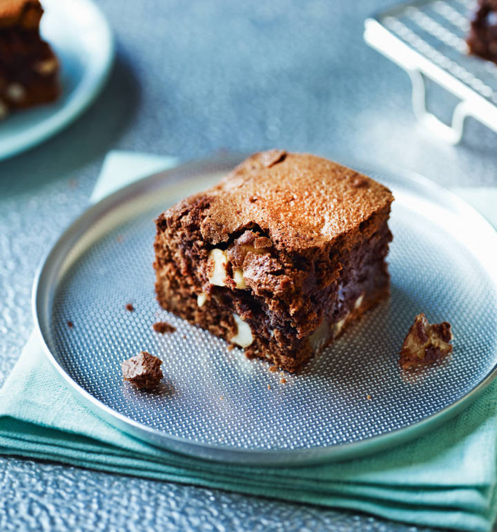 Chocolate, Brazil nut and ginger brownies