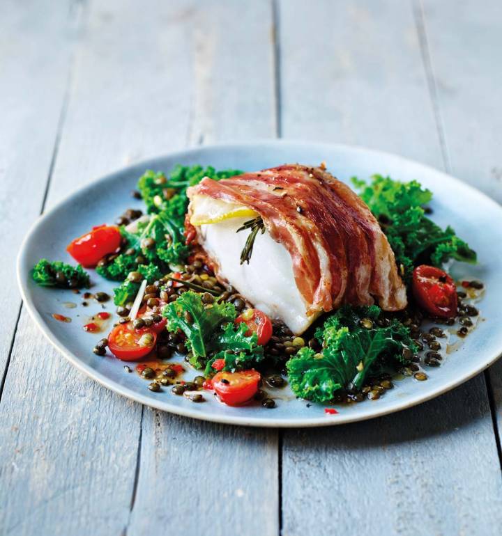 Tom Daley's cod and lentils