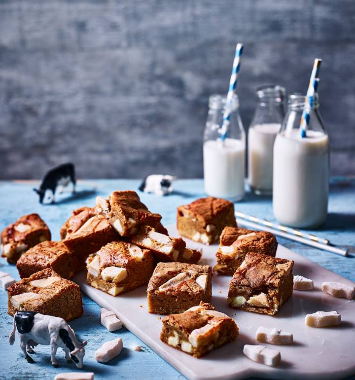 Milk bottle blondies