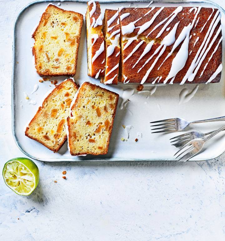 Mango & lime yogurt loaf