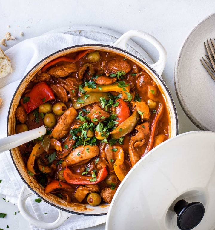 Chicken and chorizo stew