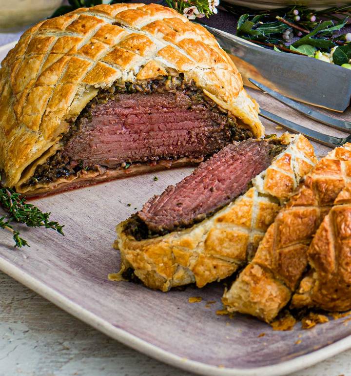 Tommy Banks' beef wellington with porcini sauce recipe | Sainsbury`s Magazine