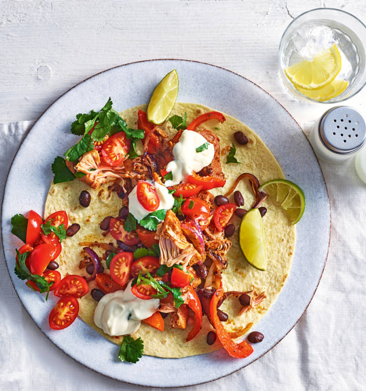 Jackfruit fajitas