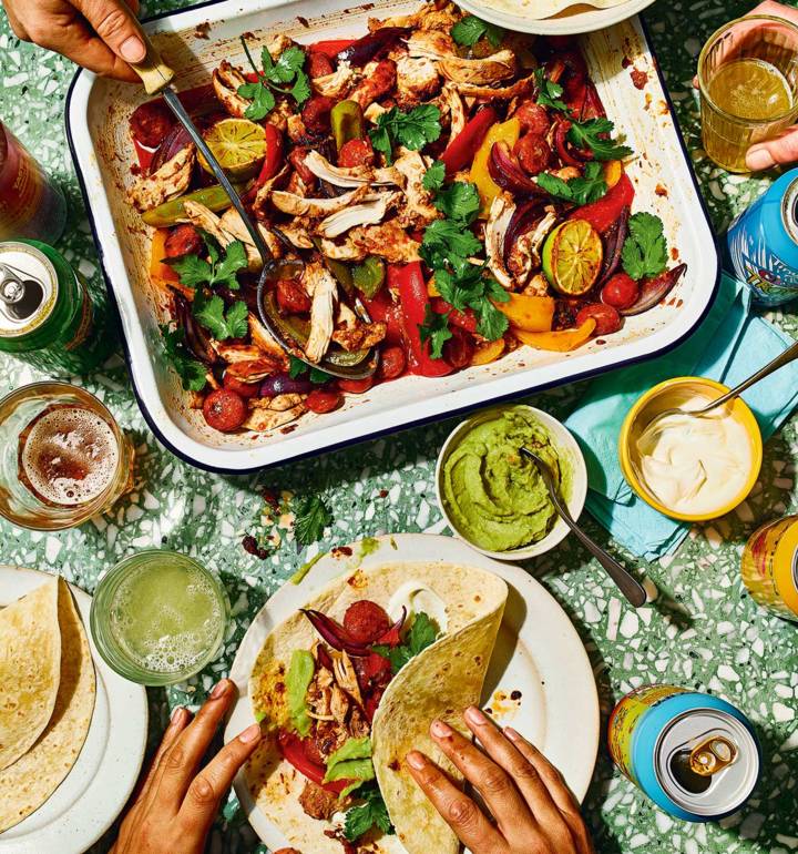 Sheet pan fajitas