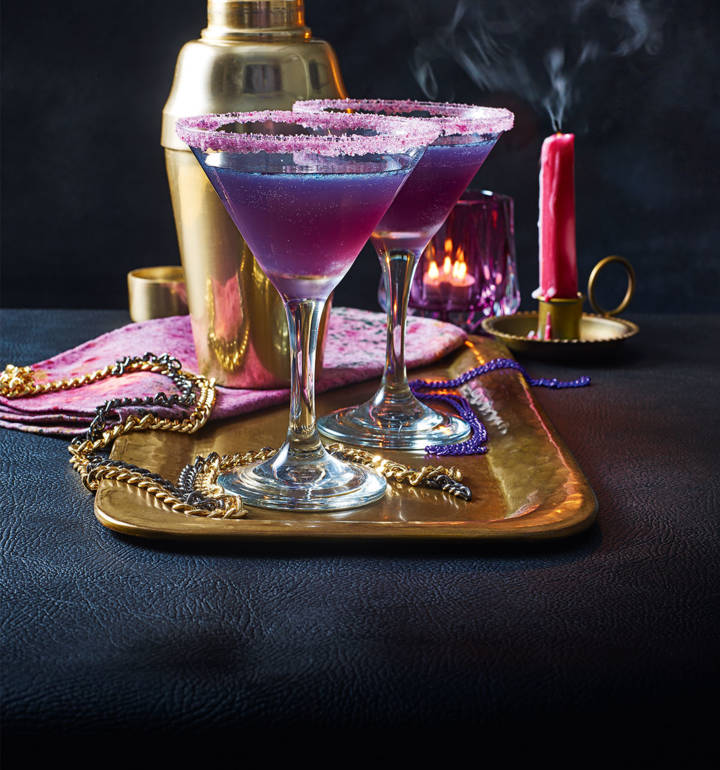 Purple rain cocktail