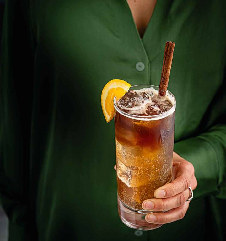 Chai coffee tonic spritz