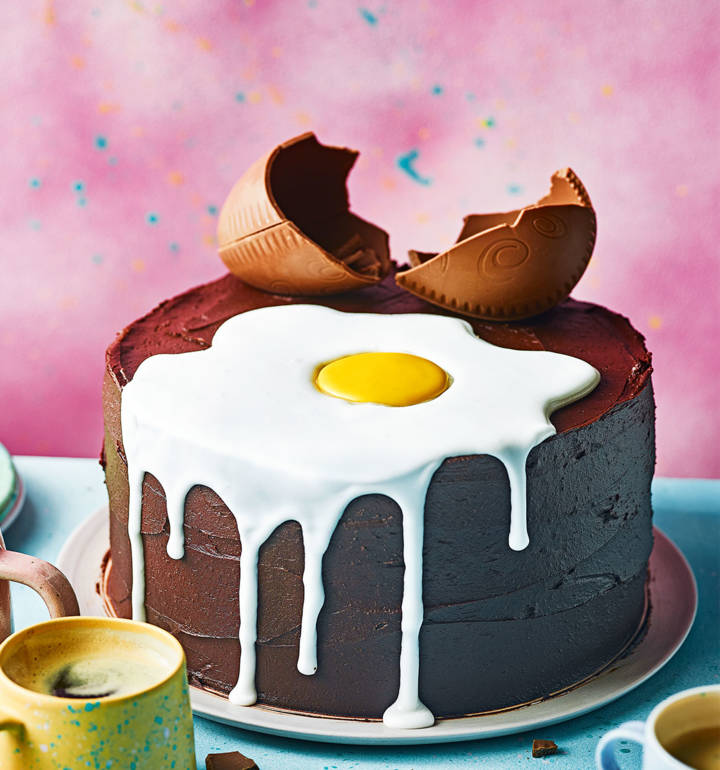 Creme Egg chocolate cake