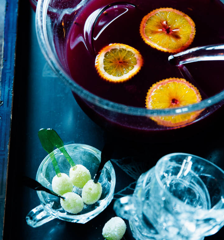 Blood-red brew