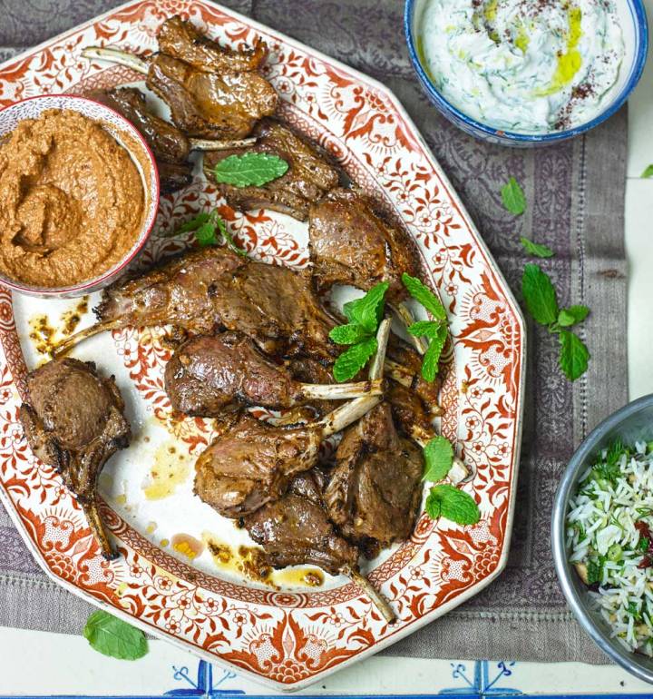 Muhammara lamb cutlets
