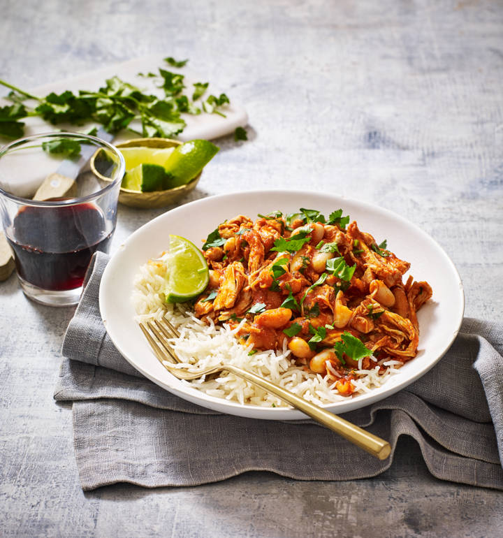 'Pulled' turkey chilli