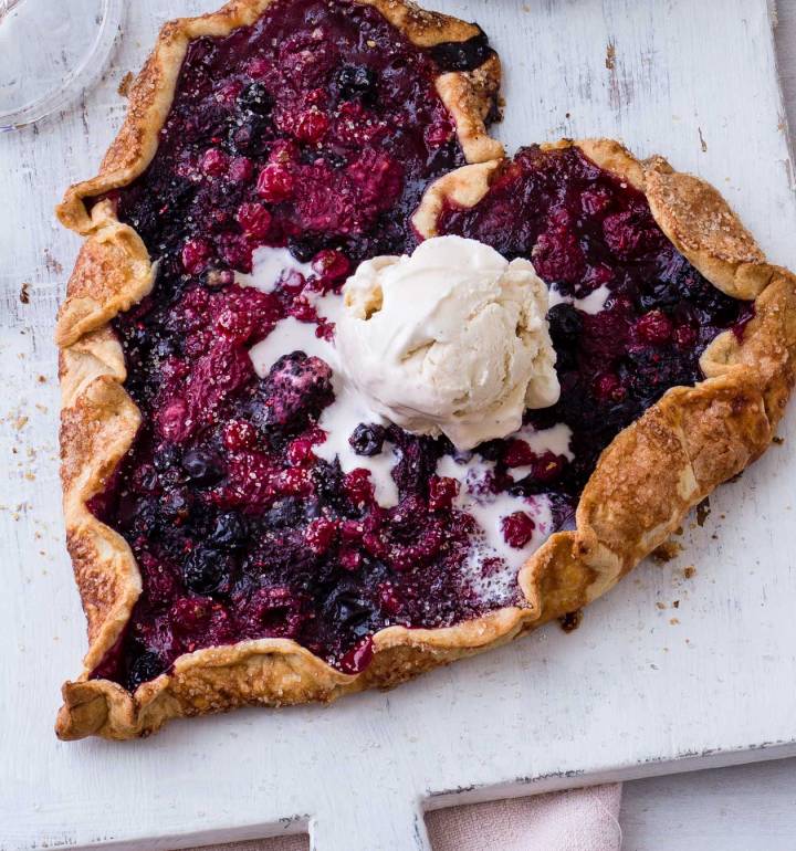 Red berry galette
