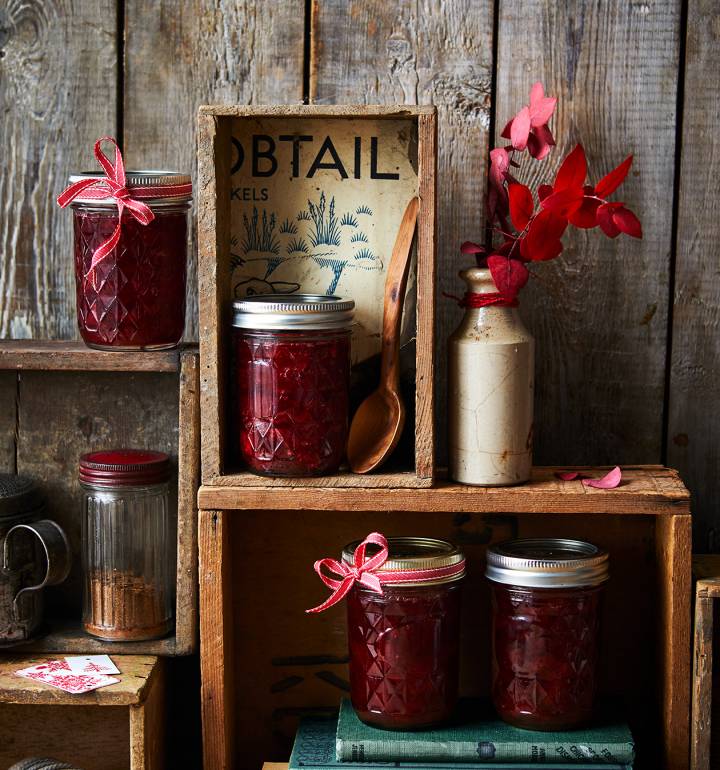 Mulled wine plum jam