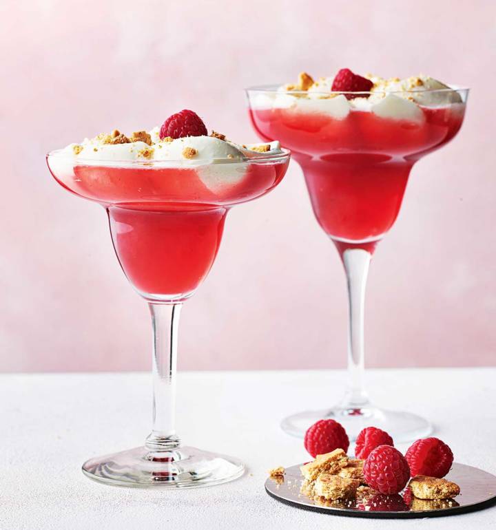 Raspberry cheesecake martini