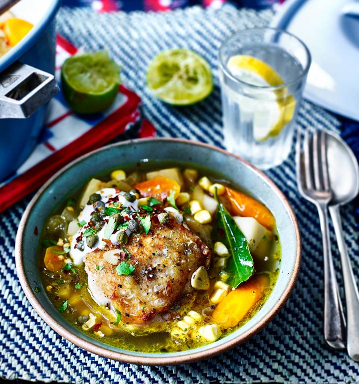 Colombian-style chicken stew