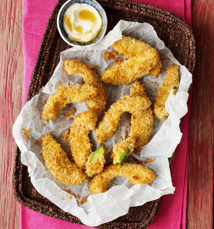 Avocado fries with Tabasco dipping sauce
