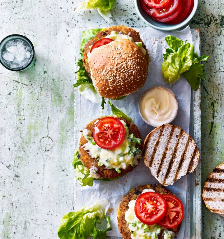 Tuna melt burgers recipe | Sainsbury`s Magazine