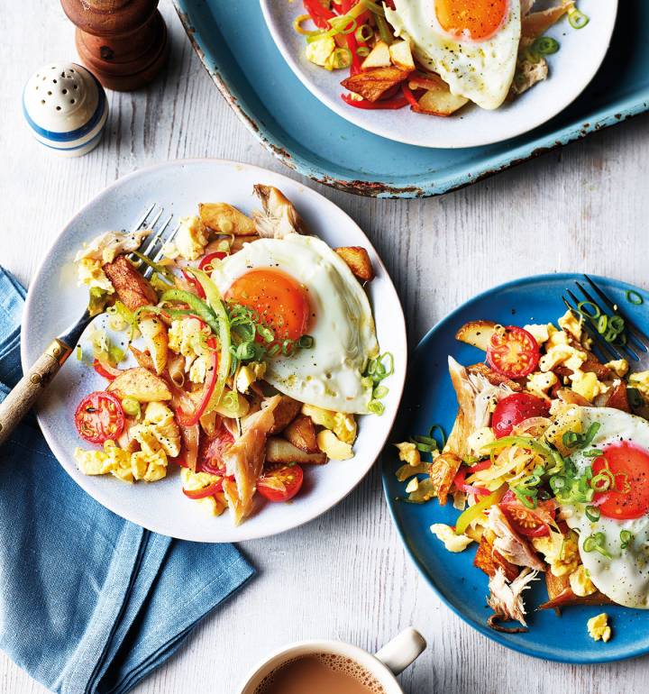 Ackee and mackerel hash