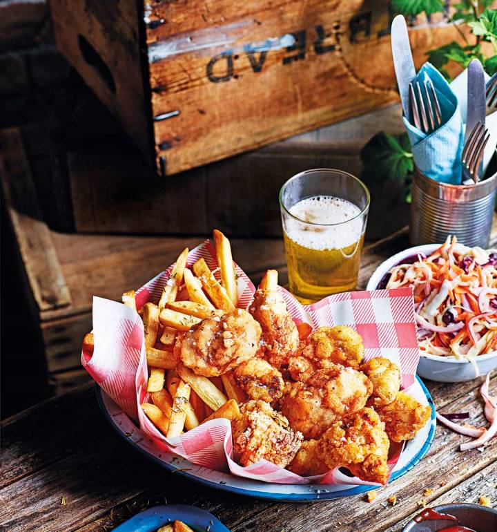 Chicken in a basket