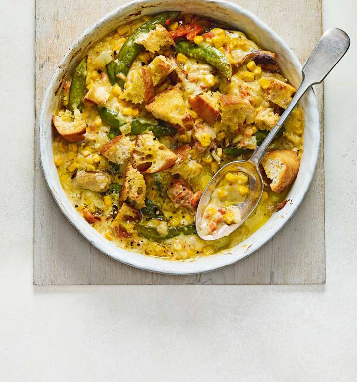 Tinned fish gratin