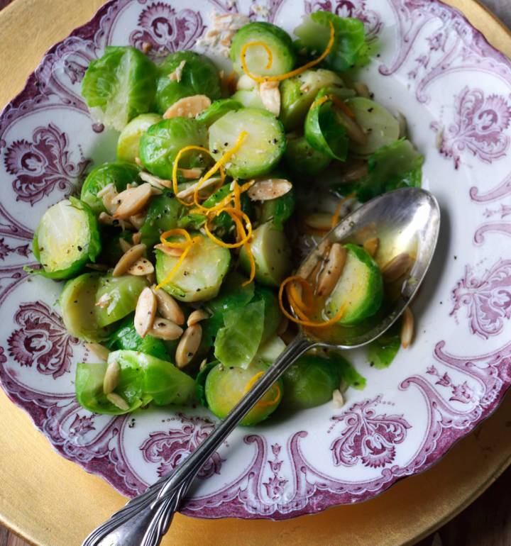 Brussels sprouts with orange and almonds