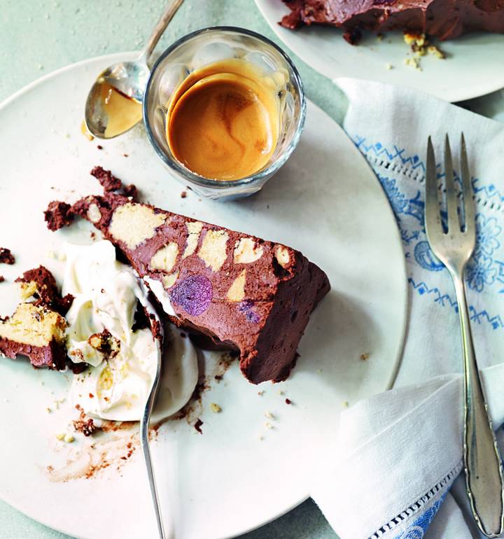 Chocolate and Tia Maria fridge cake
