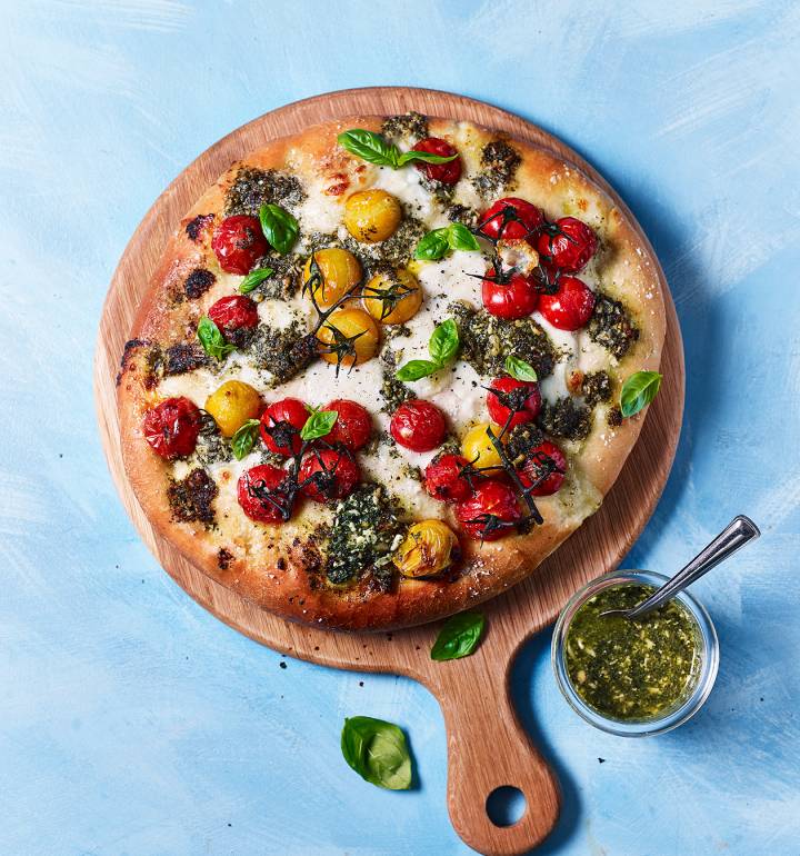 Summer caprese focaccia