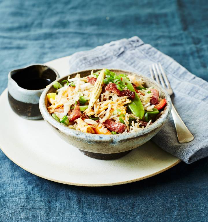 Bacon and egg fried rice