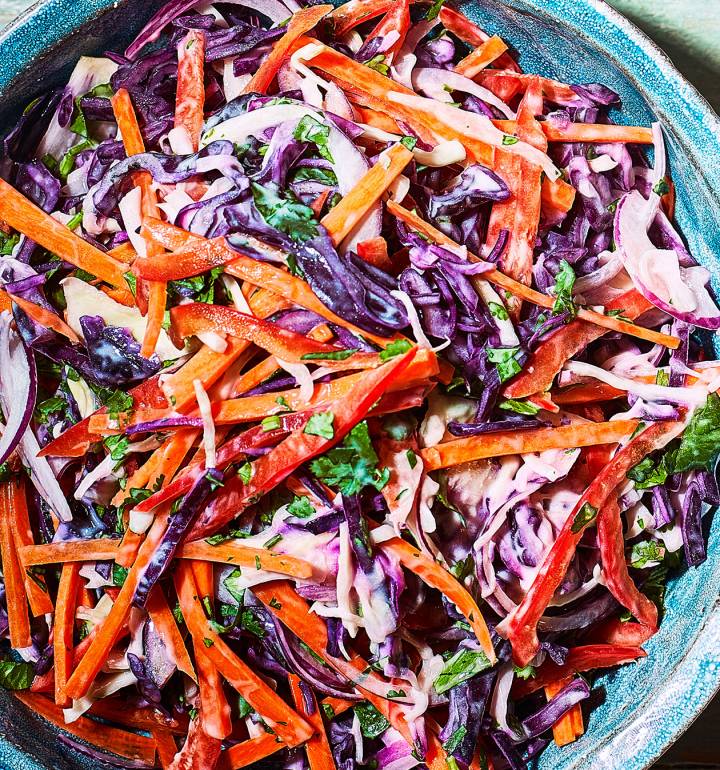 Citrus rainbow slaw