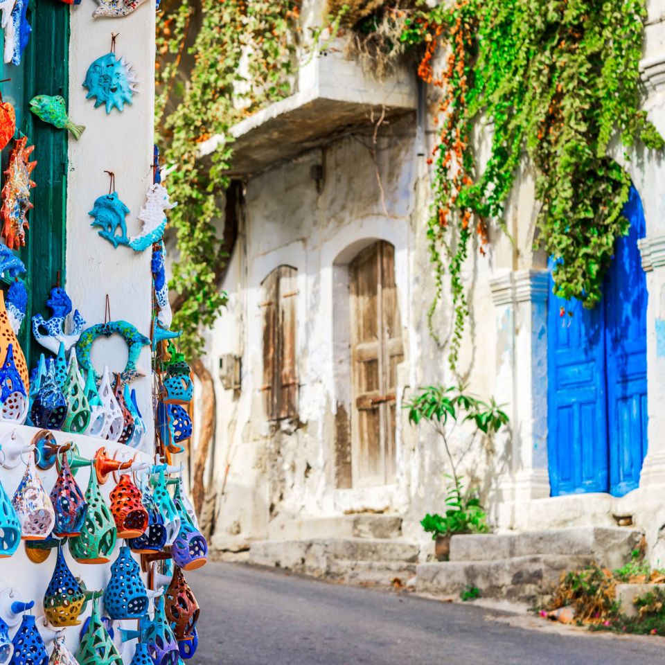 The pretty pottery town of Margarites. Photograph: Getty Images